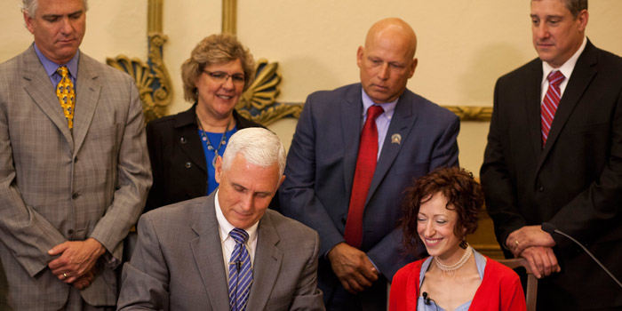 Gov Pence Ceremonially Signs ‘jennys Law