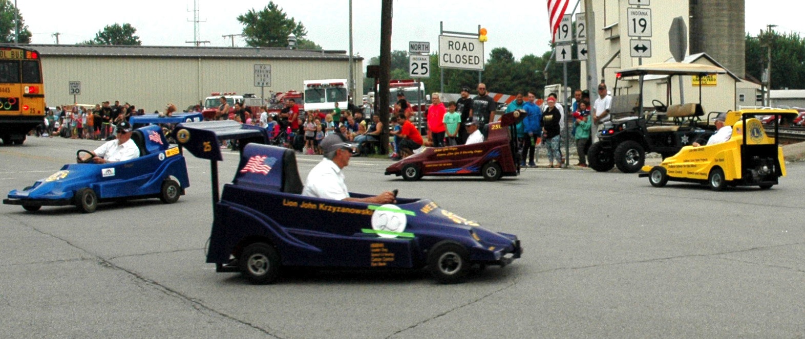 Visitors Line Main Street For The Mentone Egg Festival