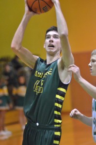 Wawasee's Justin Ciriello goes up for two versus Valley Friday night.