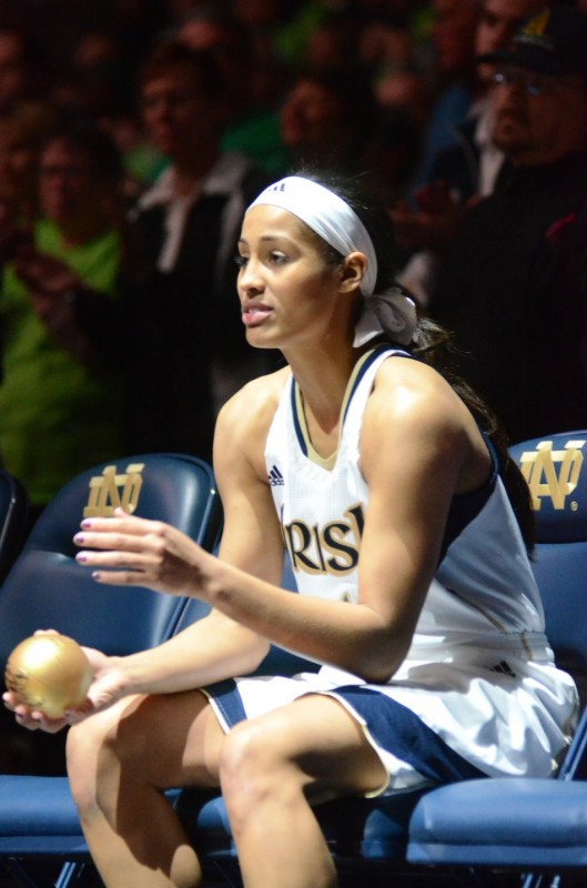 Notre Dame senior Skylar Diggins, a South Bend native, was named an AP All-American Tuesday for the second straight year (Photos by Scott Davidson)