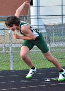 Adam Baker of Wawasee takes off during the triangular against Elkhart Memorial and Northridge.