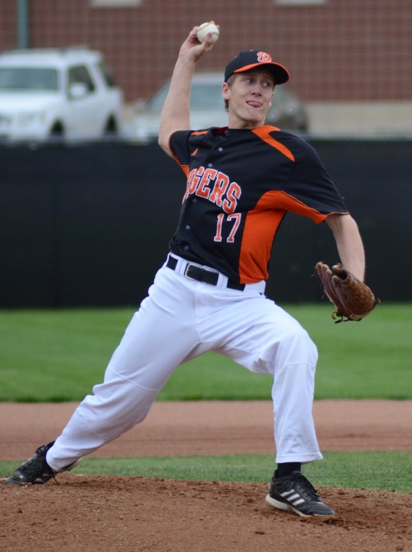 Senior Jason Ferguson fired a three-hitter Monday night as host Warsaw topped Plymouth 7-1 (Photos by Jim Harris)