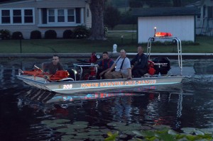 North Webster Firefighters Scott Gerke, Jake Baker, Ben Rhodes and Deputy Chief Josh Gunkel head out to a remote fire