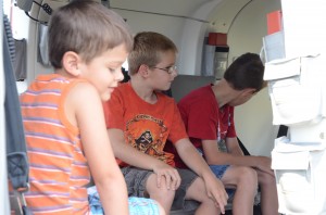 Lutheran Air Ambulance offered air show guests the opportunity to tour the ambulance.  (Photo by Alyssa Richardson)