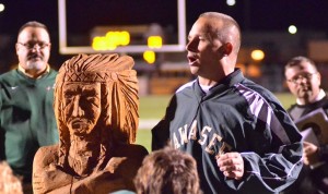 Northridge head coach Tom Wogoman has been named the Colts/NFL Coach of the Week for week two of the 2013 season. Wogoman is pictured here with his former team, Wawasee, after a 28-14 victory over Goshen last October. (Photo by Nick Goralczyk)