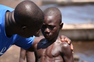 Jacob when he was rescued from slavery by abolitionists in Ghana.