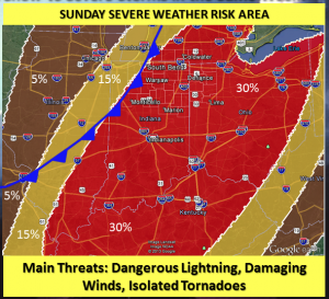 Graphic from the National Weather Service