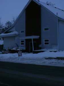 The former Syracuse Church of the Brethren is now being used by The Gathering Place of Northern Indiana.  (Photo by Martha Stoelting)