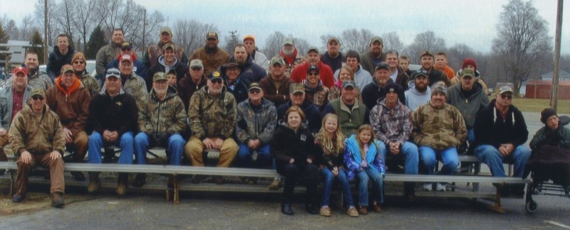 Pictured in the first row, from left to right, are: Larry Frank, Rylee Houston, Jaira Houston and Mackenzie Anderson. Second row: David Zintmaster, Travis Zile, Greg Groninger, Morris Day, John Hyman, Buck (Ron) Cunningham, Sheldon Bowser, Jared Anderson, Mike Simpson, Elmer Graber, Ron Otto and J.R. Otto. Third row: Rocky Price, Cletus Raber, Jim Mitterling, Auston Malott, Ron Norman, Bruce Correll, Jarett Houston, Todd Kirkman, Missy Kirkman, Rodney Maxwell, Seth Forgey and John Cox. Fourth row: Mark Johnson, Jacob Johnson, Wade Claborne, Ed Chupp, Denton Chupp, Owen Chupp, Mike Miller, Jay Lynn and Kenneth Raber. Fifth row: Jake Steg, Rick Duff, Curt Simpkins, Shannon Fouce, Wes Frank, John Hostetler, Randy Chilcutt, Mark Chupp, Brayton Graber and Ethan Morgan. (Photo provided)