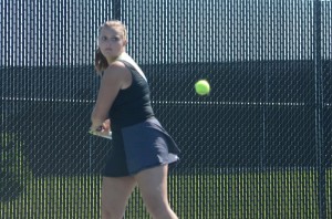 Senior Rachel Alexander won at No. 3 singles for the Tigers.