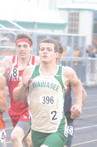 Zach Cockrill was second in the 800 for the Warriors.