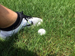 At times, it was very rough. Very tall grass met us on a few holes on the front nine.