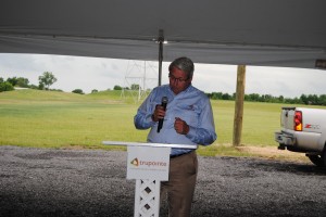Trupointe CEO Larry Hammond spoke at Tuesday’s grand opening celebration in Milford. Invited guests were able to take tours of the new facility, meet Trupointe team members, and enjoy a meal.