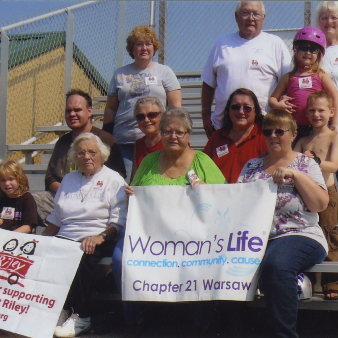 Participants in the bike-a-thon were, in front (from left): Angel Mercer, Mary Lou Baker, Sharon Kersey and Janet Gadds.  Middle row: Jerritt Coffing, Tibie Packer, Mary Kaiser and Johnathon Mercer.  Back row: Kaylon Wise, Lonnie Coffing Sr., Kyllin Baker and Marlane Baker.  Not pictured is Lorwill Coffing. (Photo provided) 