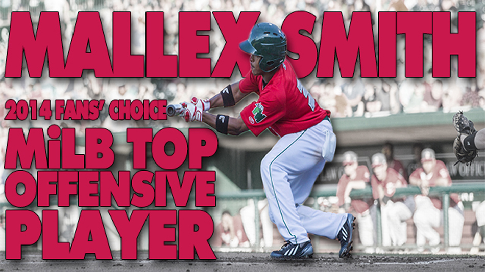 Former Fort Waybe Tin Caps player Mallex Smith was voted the top offensive player in minor league baseball. (Graphic provided by the Fort Wayne Tin Caps)