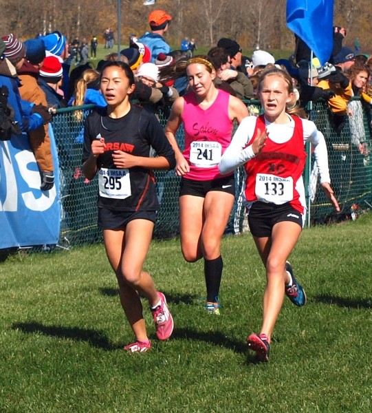 Anna Craig was one of an-all underclassmen lineup competing for Warsaw Saturday at the State Finals (Photo by Tim Creason)