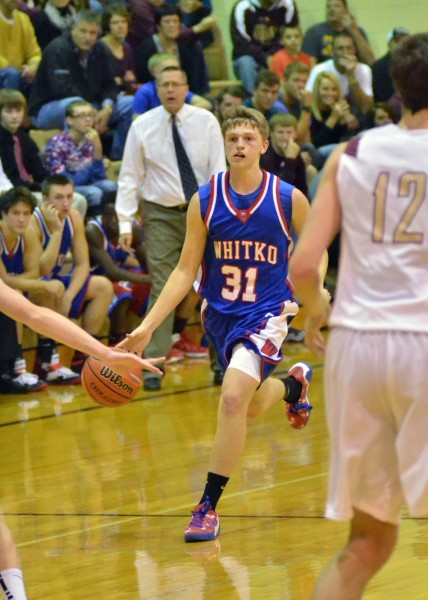 River West scored seven points in his prep debut for Whitko. (Photos by Nick Goralczyk)