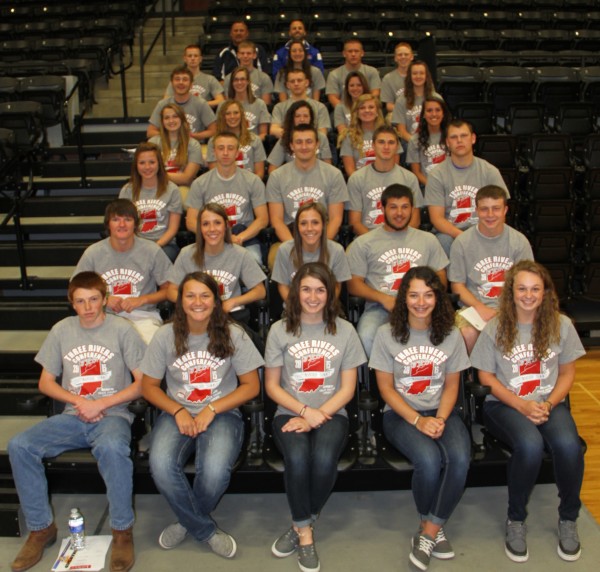 Athletes from Tippecanoe Valley and Whitko High Schools were part of the a Sportsmanship Summit for the Three Rivers Conference hosted by Grace College Tuesday (Photos provided by the Grace College Sports Information Department)