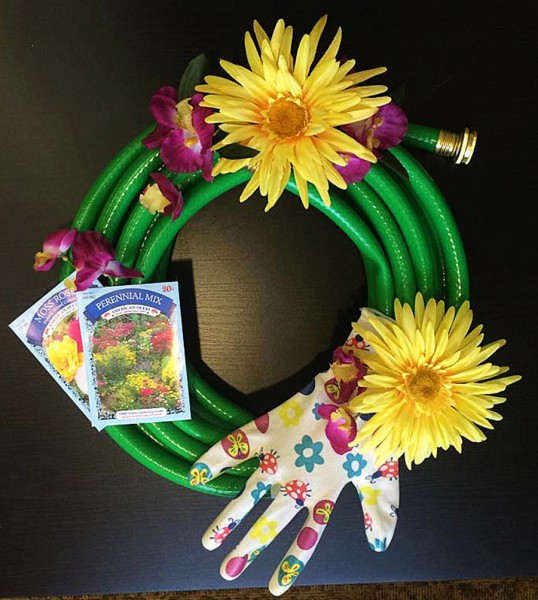 Join us at 6 p.m. Monday, April 13 for adult craft night as we make this garden wreath.