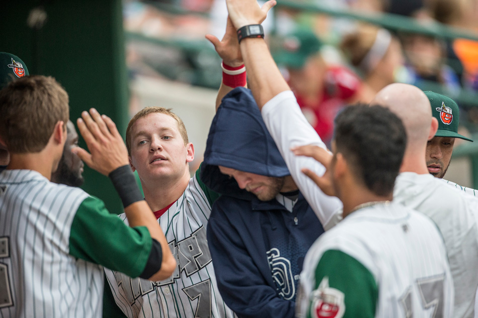 Fort Wayne TinCaps second baseman Josh VanMeter (7) will be out indefinitely after suffering a leg injury last weekend. The Ossian, Ind., native 