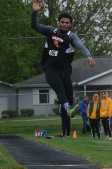 Rashaan Jackson took second n the long jump for the Tigers.