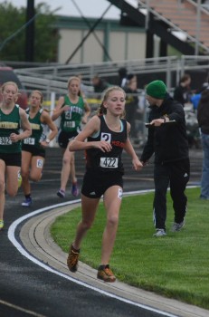 Freshman Mia Beckham was second in the 1,600 for Warsaw.