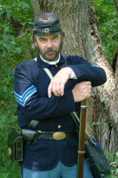 Keven Stonerock in Civil War attire. 