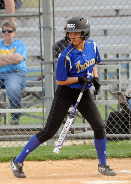 Taytum Hargrave will try and help her Triton softball team win a third straight sectional title (File photos by Mike Deak)