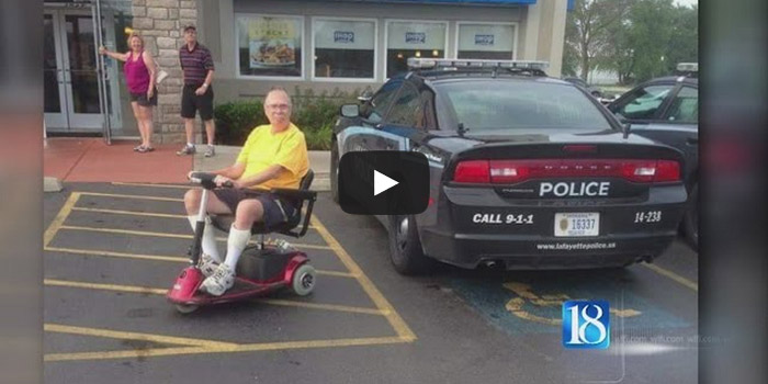 Lafayette police handicap parking