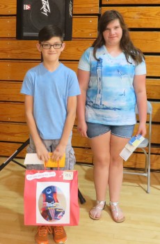 Marcus Ervin and Say Crites were recognized as top readers in the Children’s Summer Reading Club.