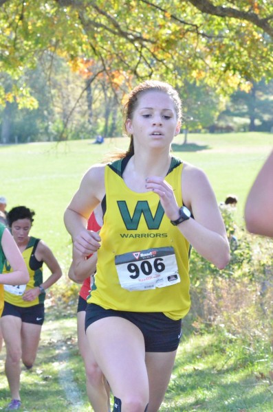 Aubrey Kuhn placed 16th for Wawasee in Saturday's race at Ox Bow. (Photos by Nick Goralczyk)