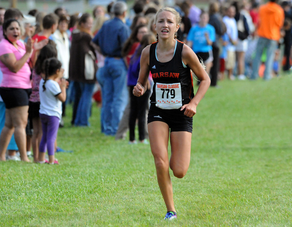 Mia Beckham was among many in the area to be named to the IATCCC All-State cross country lists. Warsaw's Zeb Hernandez and Triton's Baylee McIntire were also among the award winners. (File photo by Mike Deak)