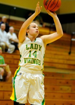 Meredith Brouyette drilled her first shot of the season - a three-pointer.