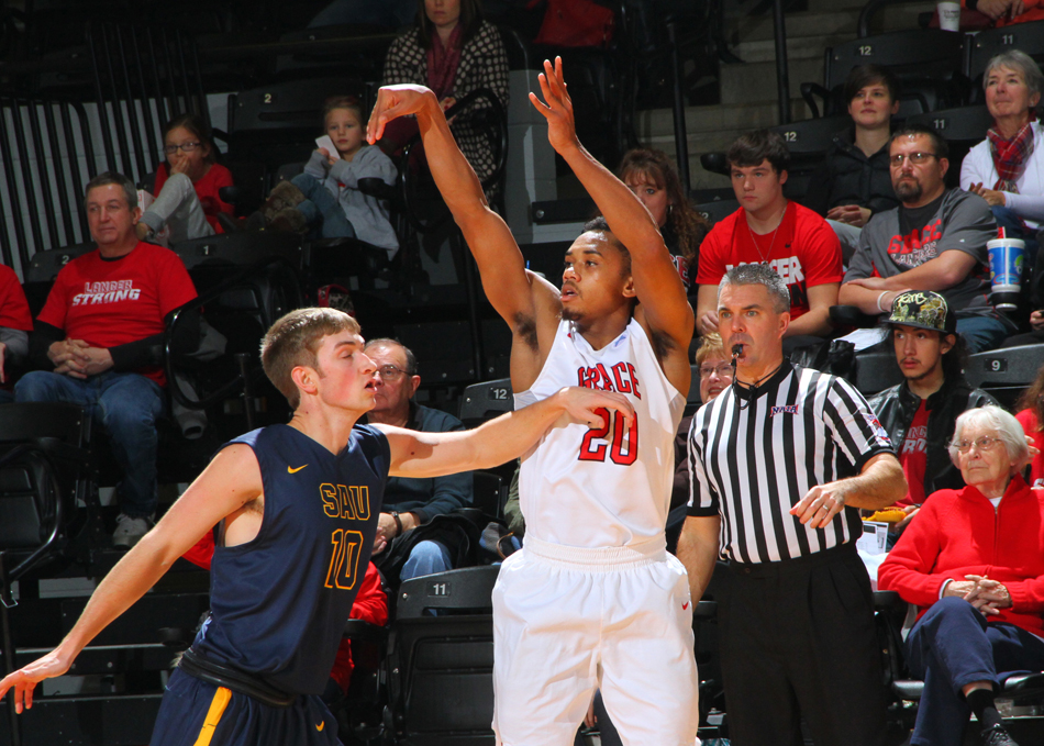 Tre Olive had a career day against Spring Arbor Saturday afternoon. (Photo provided by the Grace College Sports Information Department)