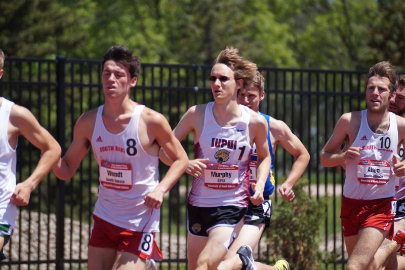 Robert Murphy had a tremendous track season at IUPUI this Spring (Photos provided)