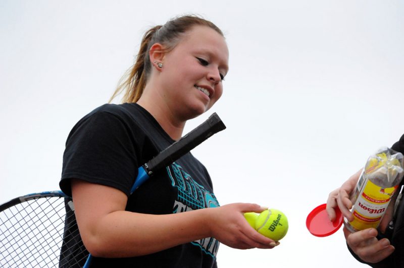 Shayla May will look to help her Triton tennis team win the conference tournament title (File photo by Mike Deak)