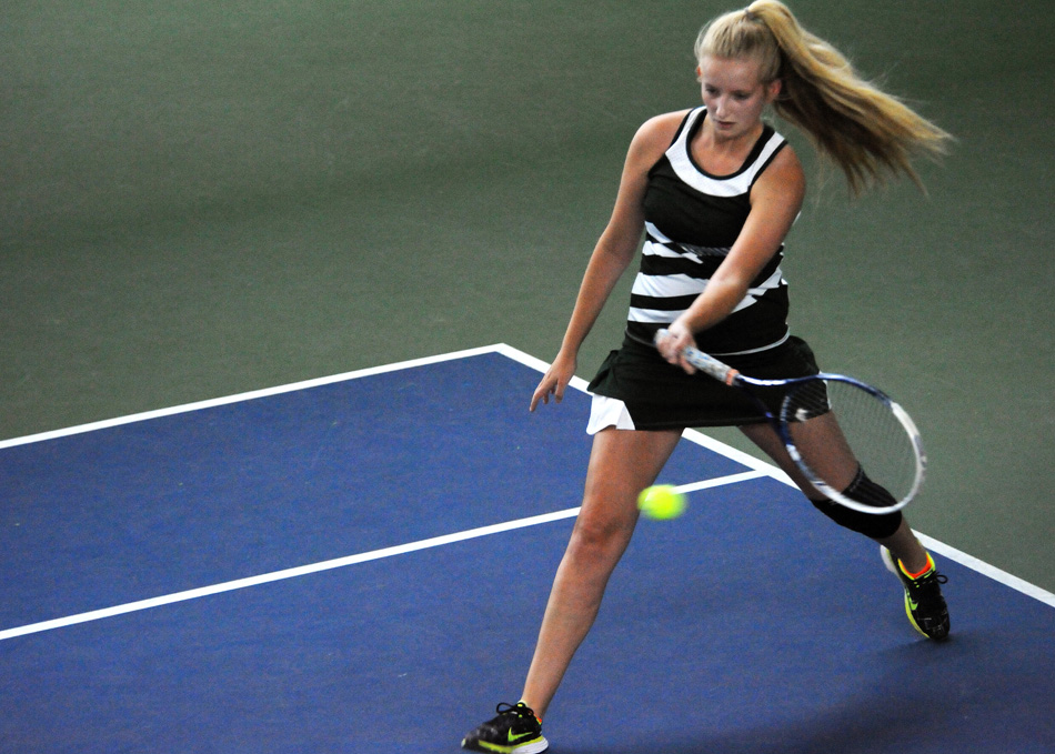 Tippecanoe Valley's Aerin Shewman works against Rochester Saturday. (Photos by Mike Deak)