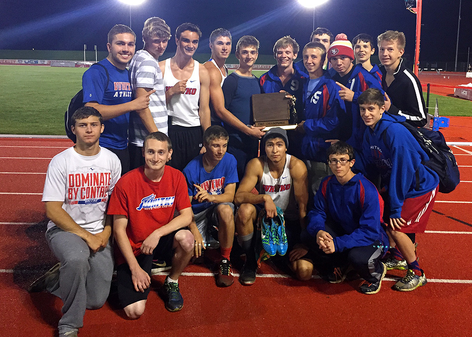 Whitko's boys track team won its seventh TRC title in nine years Tuesday night at the conference meet at Indiana Wesleyan. (Photo provided)