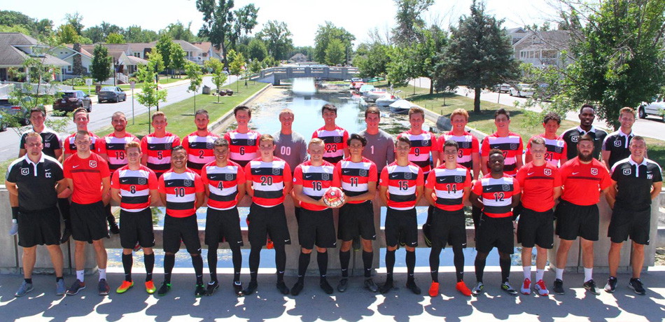 The 2016 Grace College men's soccer team. (Photo provided by the Grace College Sports Information Department)