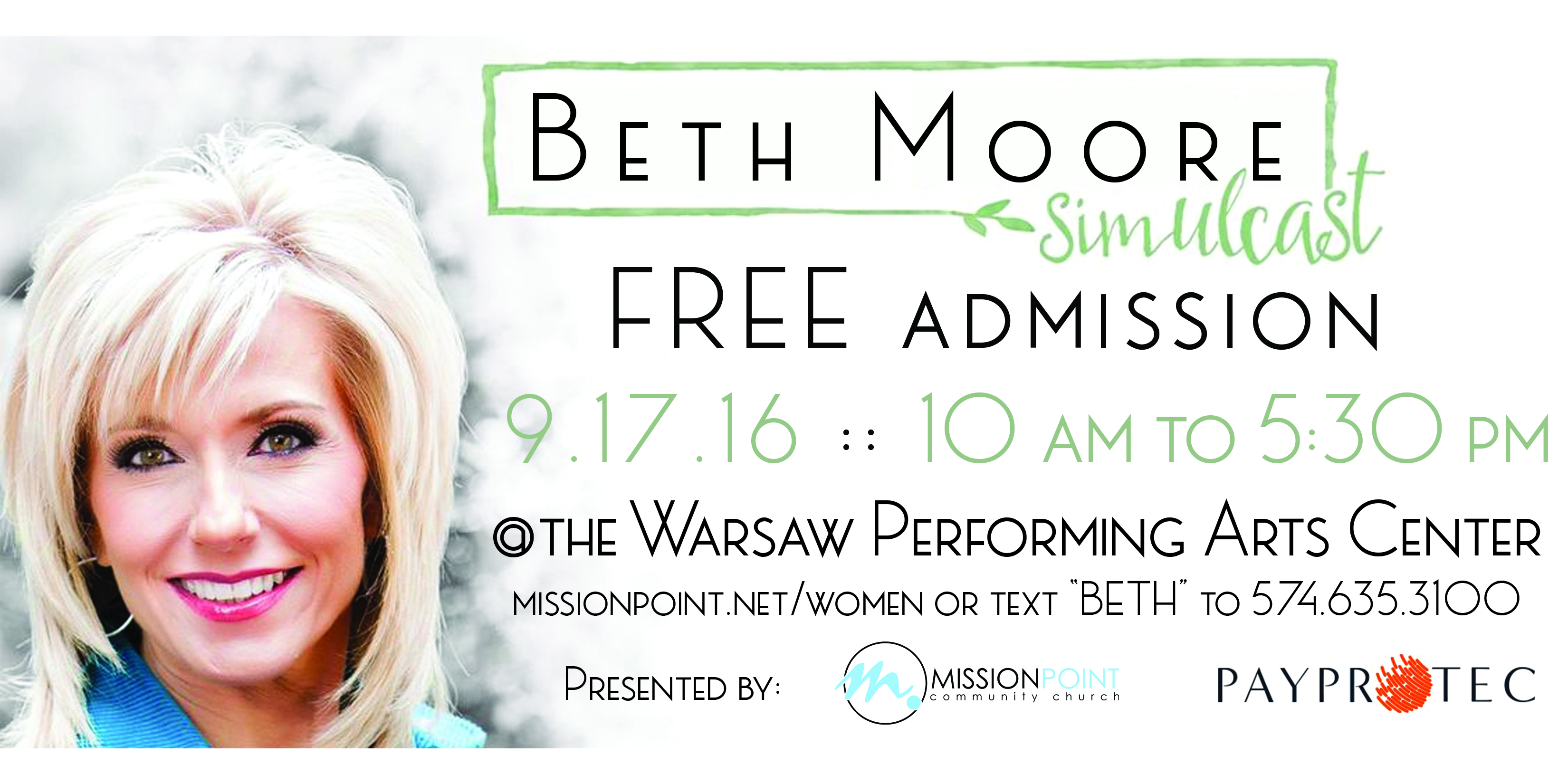 Bible Teacher And Best-Selling Author Beth Moore Simulcast In Warsaw ...