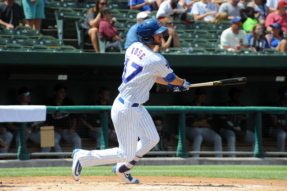 South Bend Cubs infielder Matt Rose was named the August Player of the Month in the Midwest League. (File photo by Mike Deak)