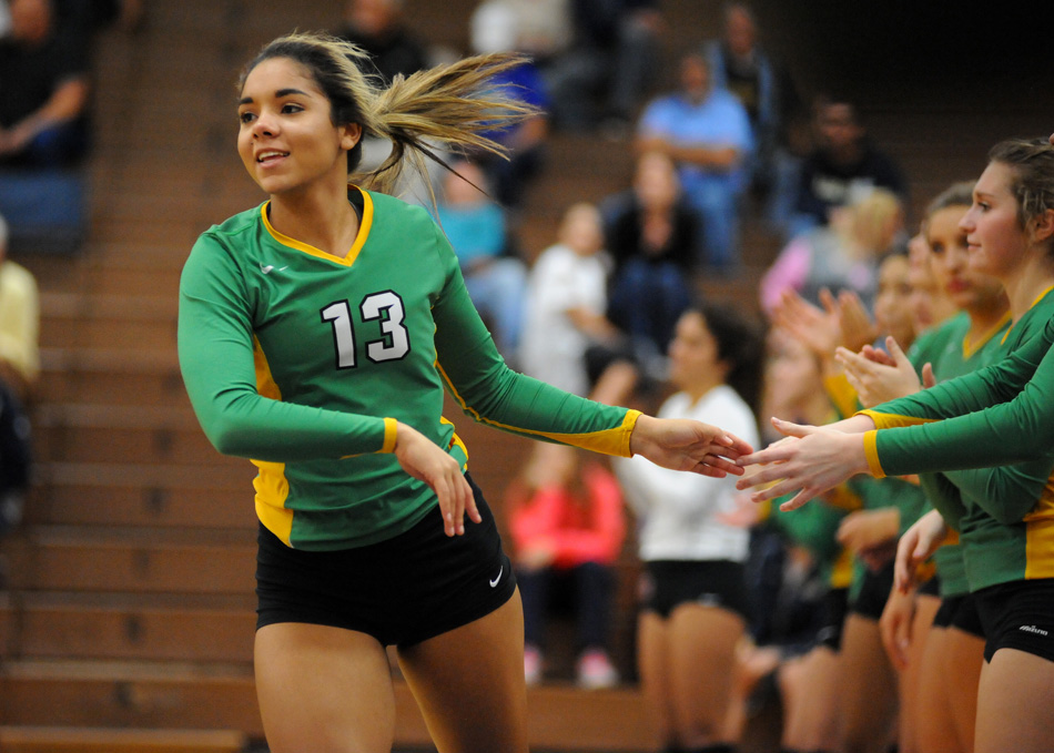 Tippecanoe Valley senior Taneisha Brown is introduced prior to the matchup with West Noble Thursday night.