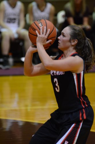 Taitlyn Trenshaw eyes a free throw for the Panthers.