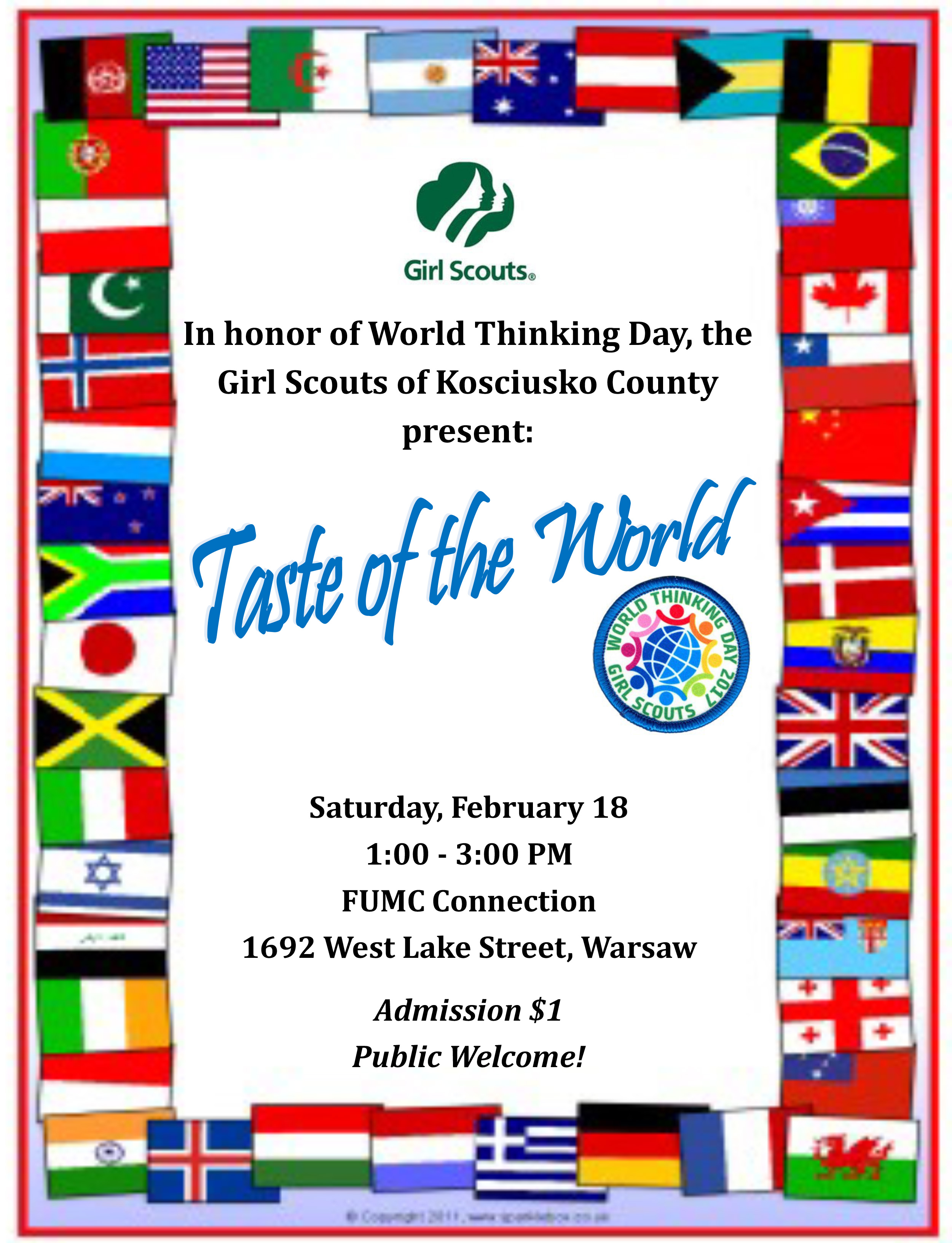 Girl Scouts Hosting Taste Of The World Event – InkFreeNews.com