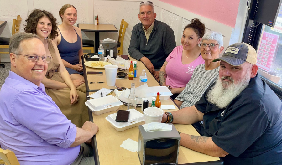 Julia L-R Paul Finley, Brittany Lyon, Kelly Mager, Jeff Owens, Julia ...